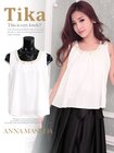トップス/【Tika ティカ】パール刺繍シフォントップス