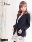 /【Nina ニーナ】ストレッチカジュアルジャケット